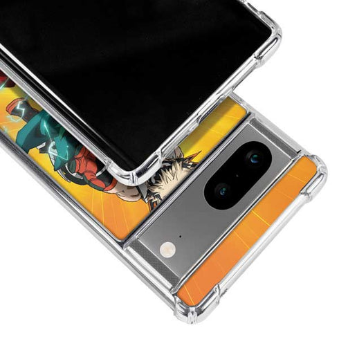 My Hero Academia Deku and Bakugo Season 5 Google Pixel 8 Clear Case